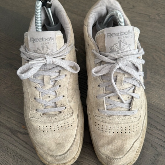 Reebok Club C 85 Suede Sneakers in Taupe/Chalk Size M9 - Picture 5 of 8